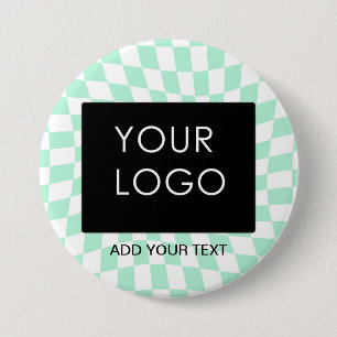 Gecontroleerde Zaken Munt toevoegen Logo Ronde Button 7,6 Cm