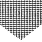 Gecontroleerde zwarte en Witte-52x70 KATOENTABLETT Tafelkleed (Gekanteld)