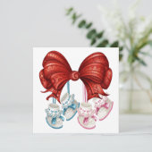 Gecorrigeerde baby shower kaart (Staand voorkant)