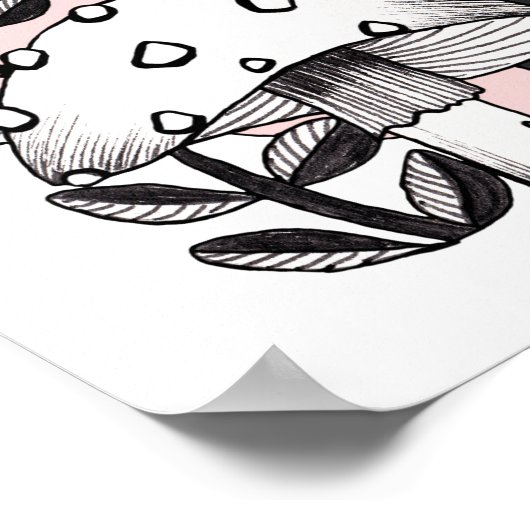 Gecorrigeerde feestelijke en feilloze woning poster (Hoek)