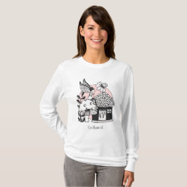 Gecorrigeerde feestelijke en feilloze woning t-shirt
