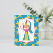 Gecorrigeerde vaarwel met Magic Wand Briefkaart (Staand voorkant)