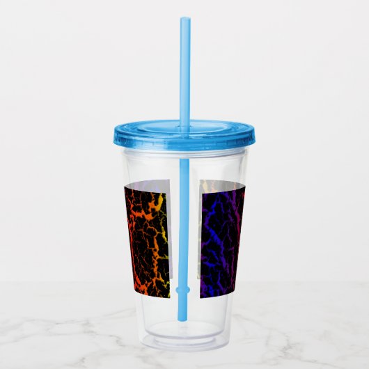 Gecrackeerde ruimteveer - WarmtePBROY Acryl Drinkbeker (Rechts)