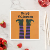 Gecrashte heks Halloween Party Papieren servetten (Insitu)
