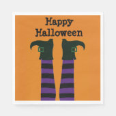 Gecrashte heks Halloween Party Papieren servetten (Voorkant)