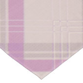 Gecroseerde Happy Paars & crème, witte cheques Tafelkleed (Gekanteld)
