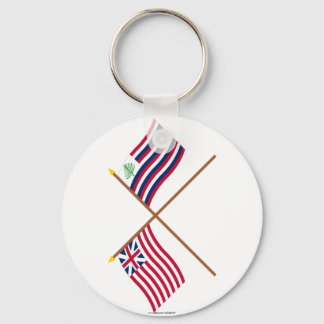 GeCrossed Grand Union Flag & New England Ensign Sleutelhanger