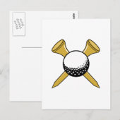 GeCrossed T's & Ball Briefkaart (Voorkant / Achterkant)