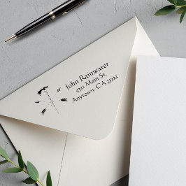 GeCrosseerde pijlen & Ax op maat Zelfinktende Stempel