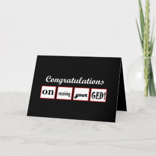 GED - AANGEPASTE NAAM - Gefeliciteerd Kaart