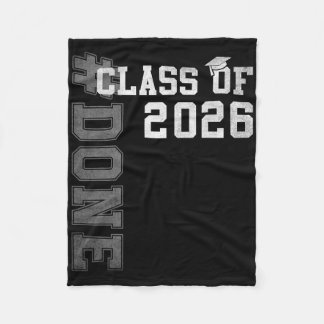 #gedaan Afstudeerklas 2026 Afgestudeerd Eerstejaar Fleece Deken