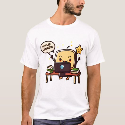 Gedaan - Baby Computer Future Engineer Funny T-shirt (Voorkant)