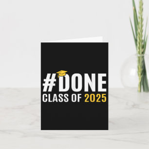 Gedaan CL van 2025 Senior Afstuderen Gifts Afstude Kaart