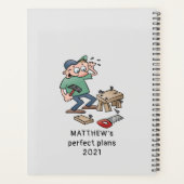 Gedaan is beter dan perfecte grappige Cartoon van  Planner (Achterkant)