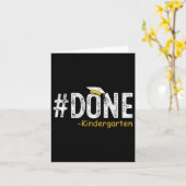 Gedaan Kleuterschool Afstuderen 2025 Geschenken Do Kaart (Gele Bloem)