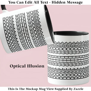 Gedaan met werk Verborgen bericht 120b Pensioen Mok