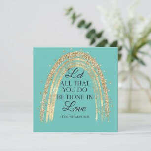 Gedaan te Love Gold Rainbow Magnet