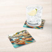 Gedaan te vierkante kartonnen onderzetter (Insitu)