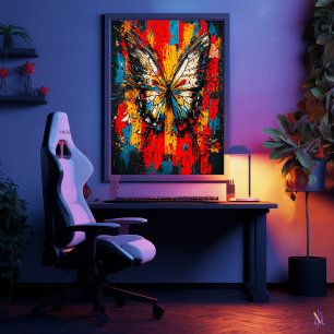 Gedaanteverwisseling Huidige Expressionistische Vl Poster