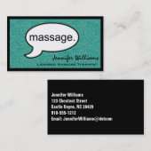 Gedacht Visitekaartje massagetherapie wolken (Voorkant / Achterkant)