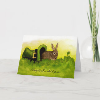 Gedachte die ik Hop in de Gelukkige St Patrick Kaart