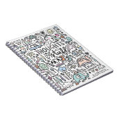 Gedachten & Dingen Schattige Kleine Doodles Notitieboek (Rechterzijde)