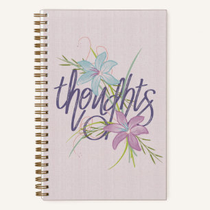 Gedachten en bloemen notitieboek