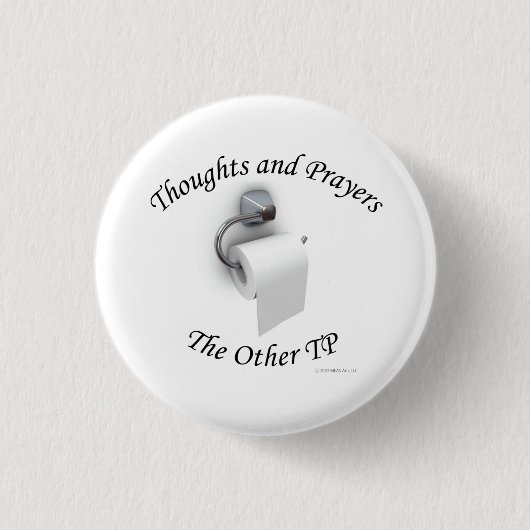 Gedachten en gebeden ronde button 3,2 cm (Voorkant)