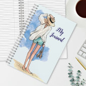 Gedachten op het strand My Journal - Blauw Notitieboek