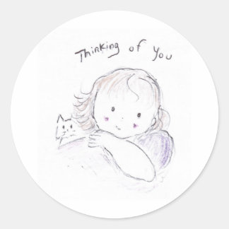 Gedachten over u ronde sticker
