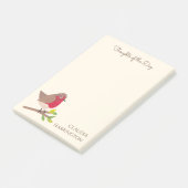 Gedachten van de dag met de hand geïllustreerde Ro Post-it® Notes (Schuin)