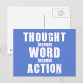 Gedachtenwoord Actie Briefkaart (Voorkant / Achterkant)