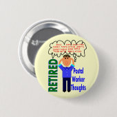 Gedachtewisseling over postdiensten ronde button 5,7 cm (Voorkant /achterkant)