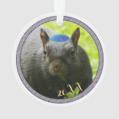 Gedateerd · Happy Chanoeka · Grappige Joodse Eekho Ornament (achterkant)