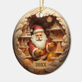 Gedateerd Kerstman Ornament (Links)