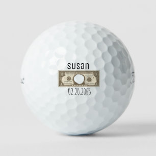 Gedateerde gepersonaliseerde Hole in One Titleist  Golfballen