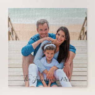 Gedateerde keepaardje Voeg je familiefoto toe Legpuzzel