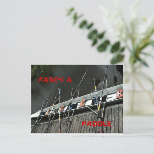 GEDC2103, PADDLE, FANCY A BRIEFKAART (Staand voorkant)