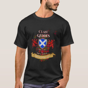 Geddes Schotse familie clan middeleeuws onheil T-shirt
