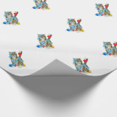 GEDECORATEERD KAT VOOR WRAPPINGSPAPIER CADEAUPAPIER (Hoek)