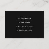 Gedecoreerd hout met versiering en vignette visitekaartje (Achterkant)