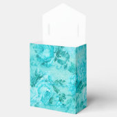 Gedecoreerde blauwe rozen collage  bedankdoosjes (Geopend)