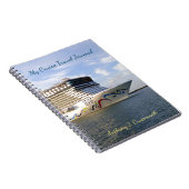Gedecormeerd cruiseschip Personalized Journal Notitieboek (Rechterzijde)
