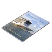 Gedecormeerd cruiseschip Personalized Journal Notitieboek (Linkerzijde)
