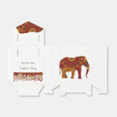 gedecormeerd Indiaas ellephant-ontwerp Bedankdoosjes (Uitgevouwen)