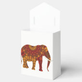 gedecormeerd Indiaas ellephant-ontwerp Bedankdoosjes (Geopend)