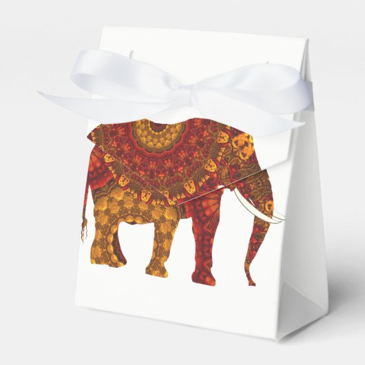 gedecormeerd Indiaas ellephant-ontwerp Bedankdoosjes (Voorkant Zijde)