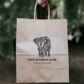 Gedecormeerd olifant, aangepaste zaken, groot rubberstempel