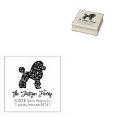 Gedecormeerd portaaladres rubberstempel (Gestempeld)