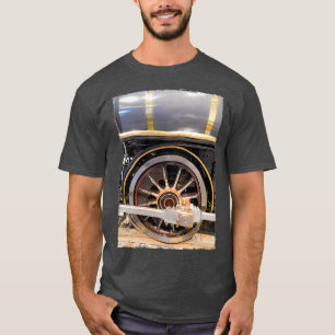 Gedecormeerd zwart wiel t-shirt